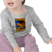 Le voyage long s infantile d'air, de mer et de ter t-shirts