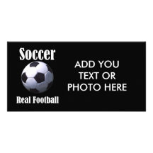 Le vrai football du football photocarte personnalisée