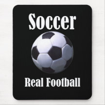 Le vrai football du football tapis de souris