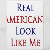 Le vrai regard d'Américains m'aiment Tract Personnalisé