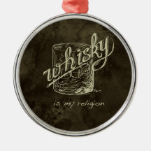 Le whiskey est ma religion ! ornements de noël