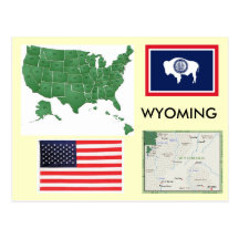 Le Wyoming, Etats-Unis Cartes Postales