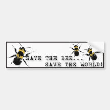 Le yoga parlent : Sauvez les économies d'abeille…  Autocollants Pour Voiture