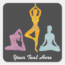 Le yoga pose (personnalisable) adhésif