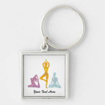 Le yoga pose (personnalisable) porte-clés