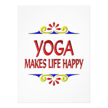 Le yoga rend la vie heureuse invitations