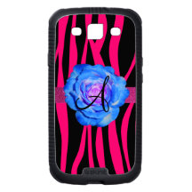 Le zèbre de roses indien barre le rose de bleu de 