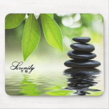 Le zen de "sérénité" bascule Mousepad Tapis De Souris