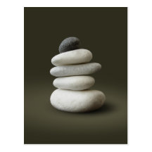 Le zen lapide la carte postale