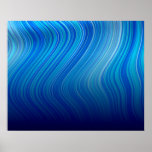 Le zigzag en plastique fondu d'art organique échou posters
