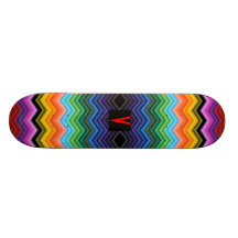 Le zigzag frais Chevron de monogramme de Bro barre Skateboards Personnalisés