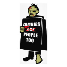 Le zombi drôle, zombi étaient les gens aussi doubles cartes