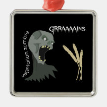 Le zombi végétarien veut Graaaains ! Décoration De Noël