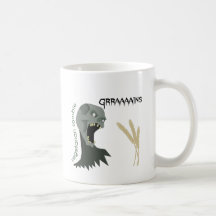 Le zombi végétarien veut Graaaains ! Tasse À Café