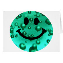 L'eau bouillonne smiley cartes de vœux