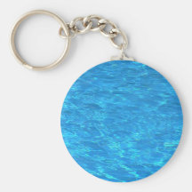 L'eau claire de piscine - préparez pour sauter ? porte-clef