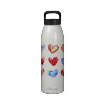 L'eau de 15 de Valentine coeurs d'amour Bouteilles D'eau Réutilisables
