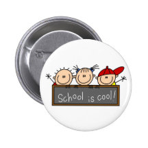 L'école est fraîche badges avec agrafe