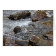 L'Ecosse - rivière circulant sur des roches Cartes De Vœux