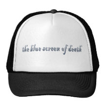 L'écran bleu des chapeaux de la mort casquette de camionneur