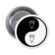 Lecture de compteur de Yin Yang Badges Avec Agrafe