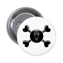 Lecture de compteur d'os croisés badge avec épingle