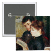 Lecture de couples (Edmond Renoir et marguerite de Pin's Avec Agrafe