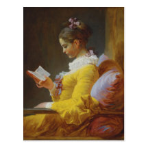 Lecture de jeune fille - Jean-Honoré Fragonard Carte Postale