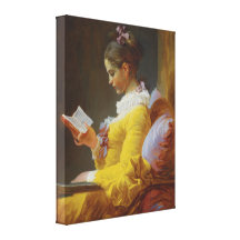 Lecture de jeune fille - Jean-Honoré Fragonard Toile Tendue Sur Châssis