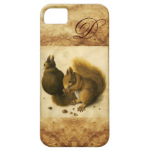 L'ÉCUREUIL AVEC LE MONOGRAMME NUTS COQUE iPhone 5