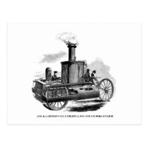 Lee et pompe à incendie de Larned Cartes Postales