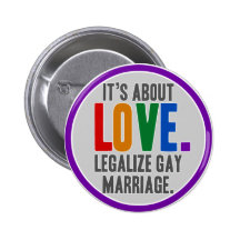 Légalisez le bouton de mariage homosexuel badges avec agrafe