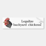 Légalisez les poulets de jardin ! Adhésif pour par Autocollants Pour Voiture
