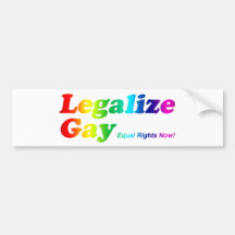 Légalisez l'homosexuel autocollants pour voiture