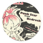 Légende de punk rock de cailloux autocollants