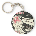 Légende de punk rock de cailloux porte-clés