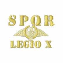 Légion célèbre de Jules César la 10ème - Rome anti Polo Brodé