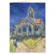 L'église à l'Auvers-sur-Oise Cartes De Vœux