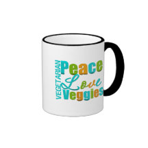Légume végétarien d'amour de paix mugs