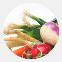 Légumes à racine autocollant
