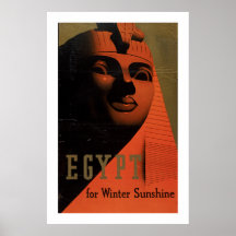 L'Egypte pour l'hiver Sun Poster