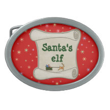 L'elfe de Père Noël Boucles De Ceinture