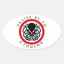 L'éloge soit à Cthulhu Autocollant