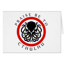 L'éloge soit à Cthulhu Carte De Vœux