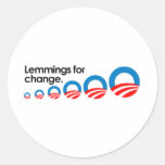 Lemmings pour le changement adhésifs ronds