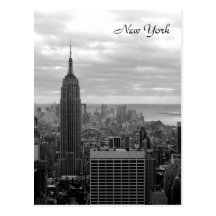 L'Empire State Building (noir et blanc) Carte Postale