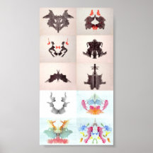L'encre d'essai de Rorschach éponge chacun des 10  Posters
