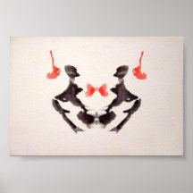 L'encre d'essai de Rorschach éponge le plat 3 Poster