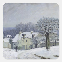 L'endroit du Chenil à Marneux-le-ROI, neige, 1876 Adhésifs