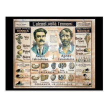l'Ennemi #1 de L'Alcool Voila Carte Postale